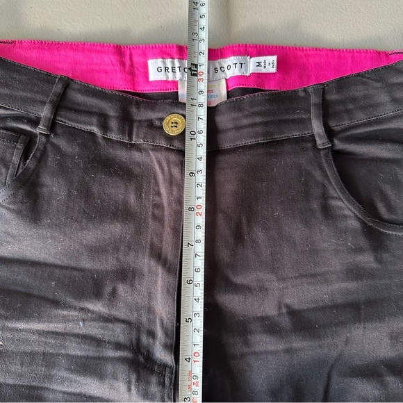 Gretchen Scott Stretch Slim Leg Pants Navy And Black - Picture 4 of 15